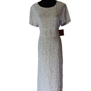 Freeport Studio Dress Seashell Print Pin Tux Waist Size  L LP NWT's